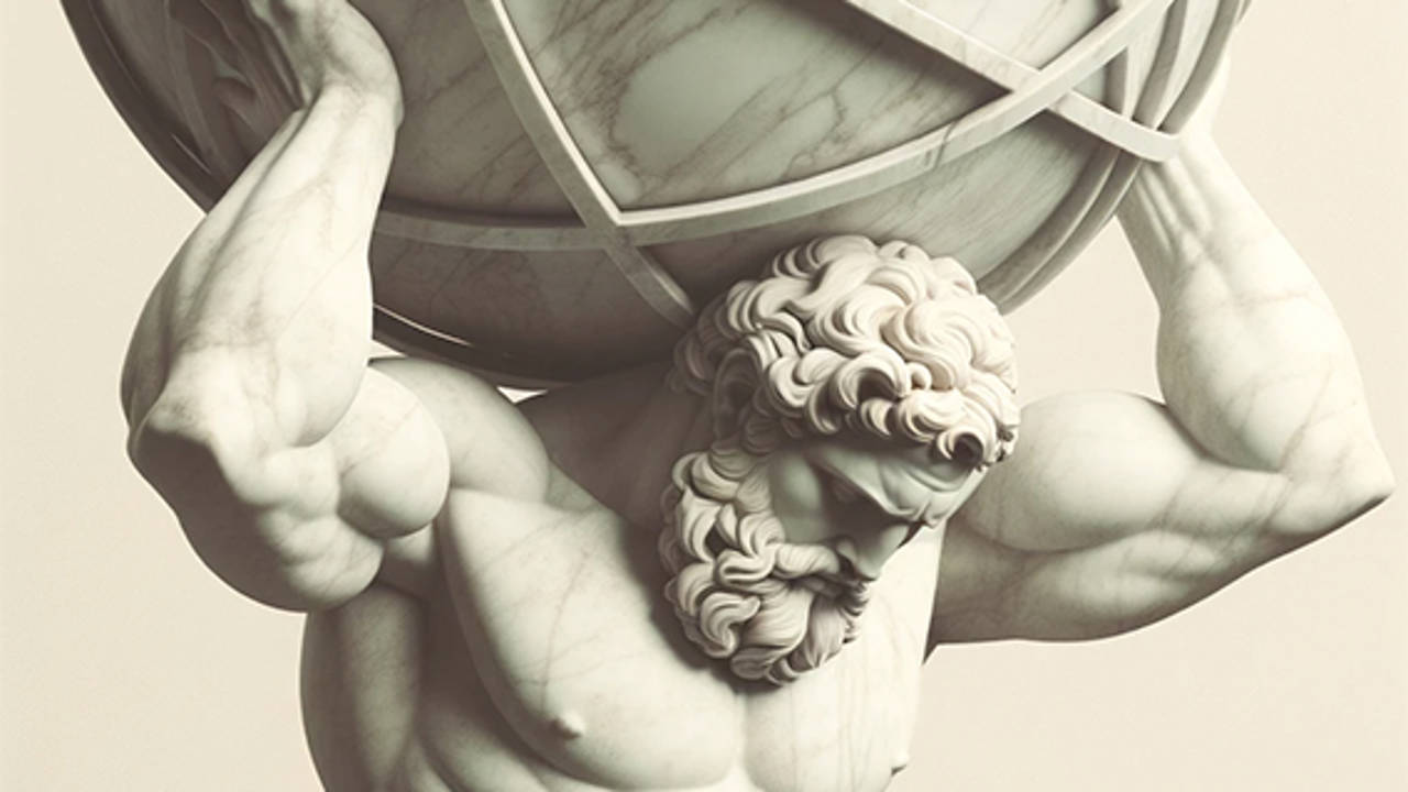 Atlas statue